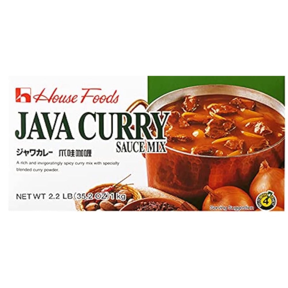 ハウス ジャワカレールー業務用 (中辛) 1kg / JAVA CURRY (Mild-Hot)