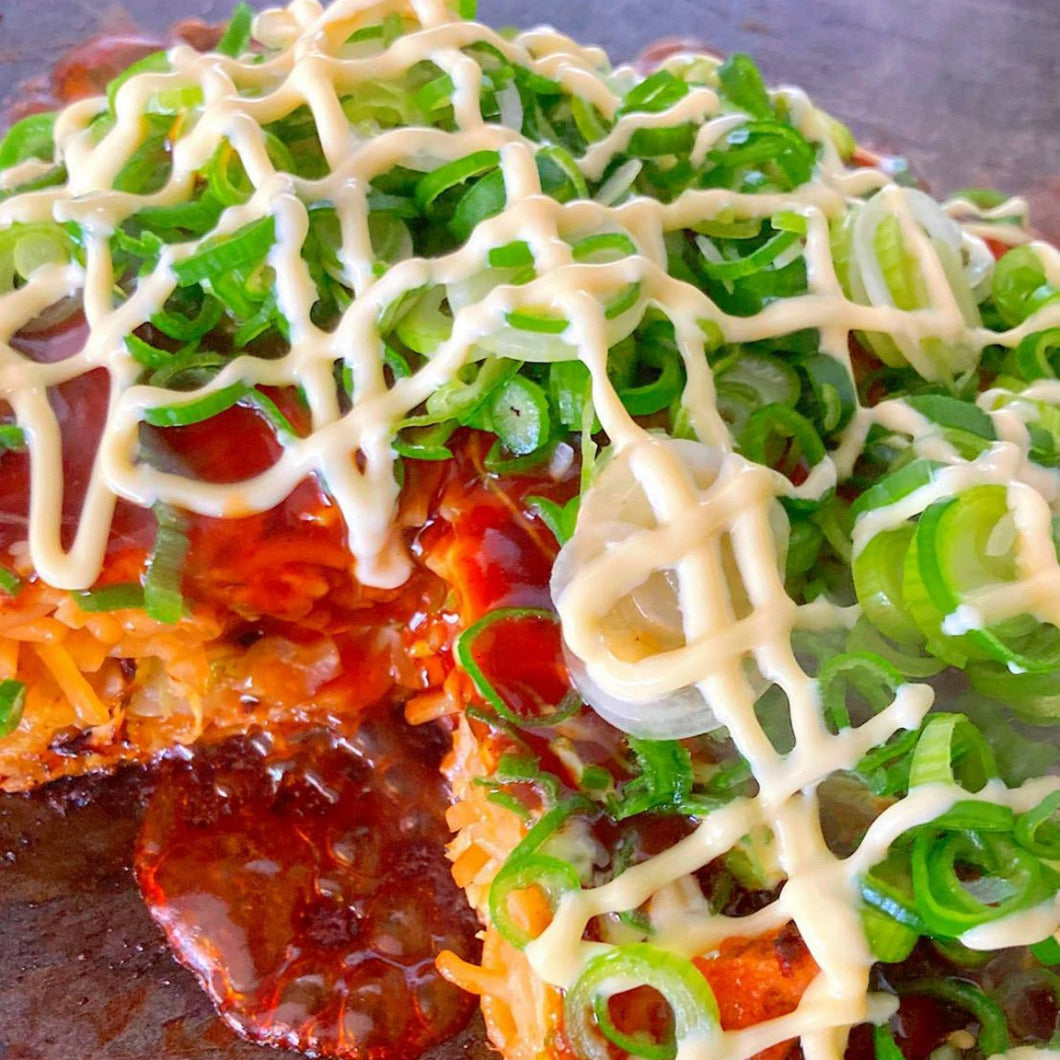 広島風お好み焼き-ねぎマヨそば / Okonomiyaki of Hiroshima style -Green onion&mayo special-