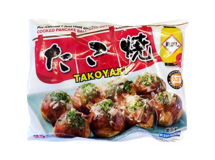 うおがし 冷凍たこ焼 500g(25P) / Frozen Takoyaki